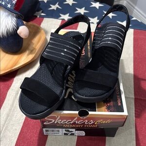 Skechers Cali Women's Black Shoes with Memory Foam